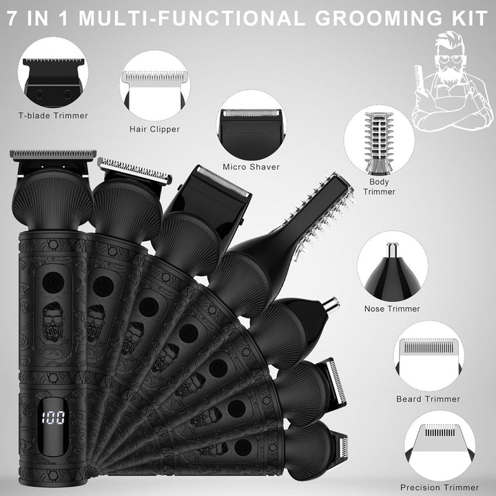 Surker Haarschneidemaschine Set Profi Haarschneider Herren Präzisionstrimmer Barttrimmer Bartschneid
