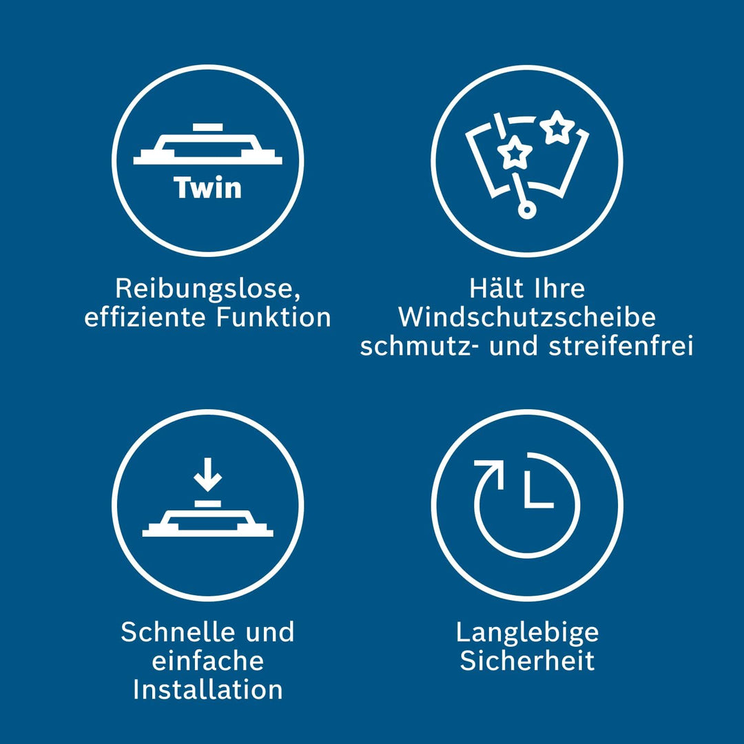 Bosch Scheibenwischer Twin 539, Länge: 650mm/550mm – Set für Frontscheibe