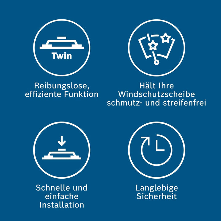 Bosch Scheibenwischer Twin 539, Länge: 650mm/550mm – Set für Frontscheibe