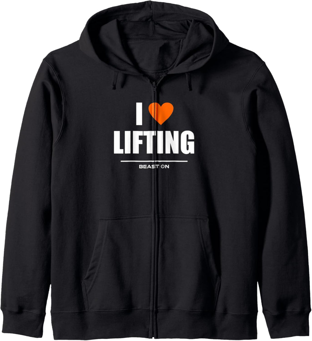 I Love Lifting Orange Gym Fitness Bodybuilding Gain Workout Kapuzenjacke