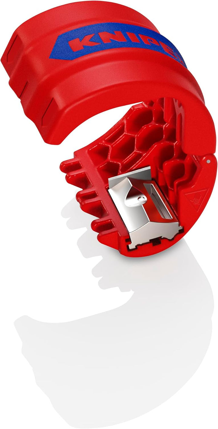 KNIPEX BiX® Schneider für Kunststoffrohre und Dichthülsen, 20-50 mm, trennt spanlos, incl. 2 Ersatzk