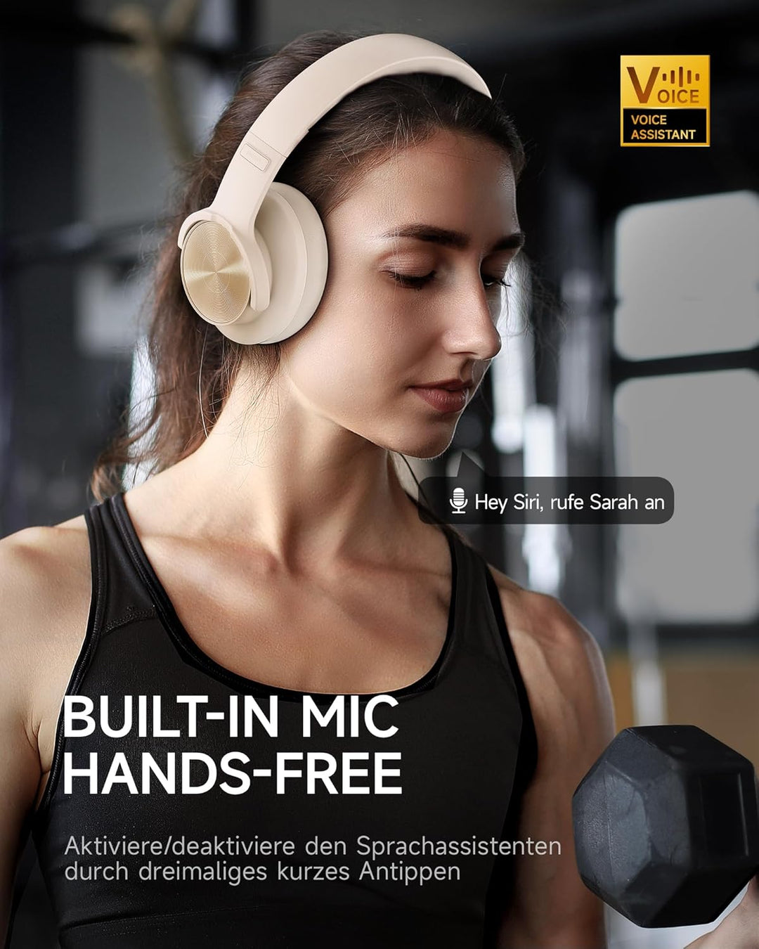 Picun B8 Bluetooth-Kopfhörer, 120H Spielzeit, kabellos, Bluetooth mit 3 EQ-Modi, niedrige Latenz, Fr