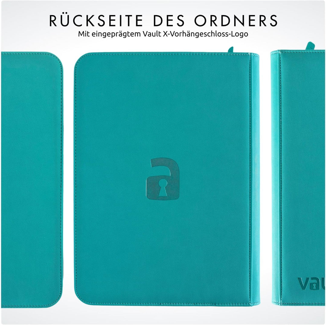 Vault X Premium eXo-Tec Zip Heftmappe - 9 Fächer Sammelkarten Trading Cards Mappe - 360 Fächer mit S
