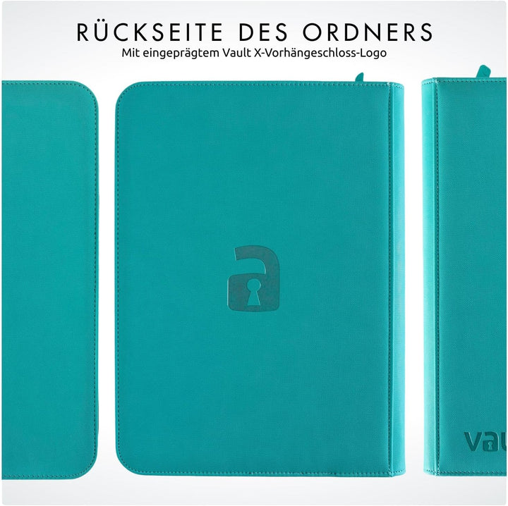 Vault X Premium eXo-Tec Zip Heftmappe - 9 Fächer Sammelkarten Trading Cards Mappe - 360 Fächer mit S