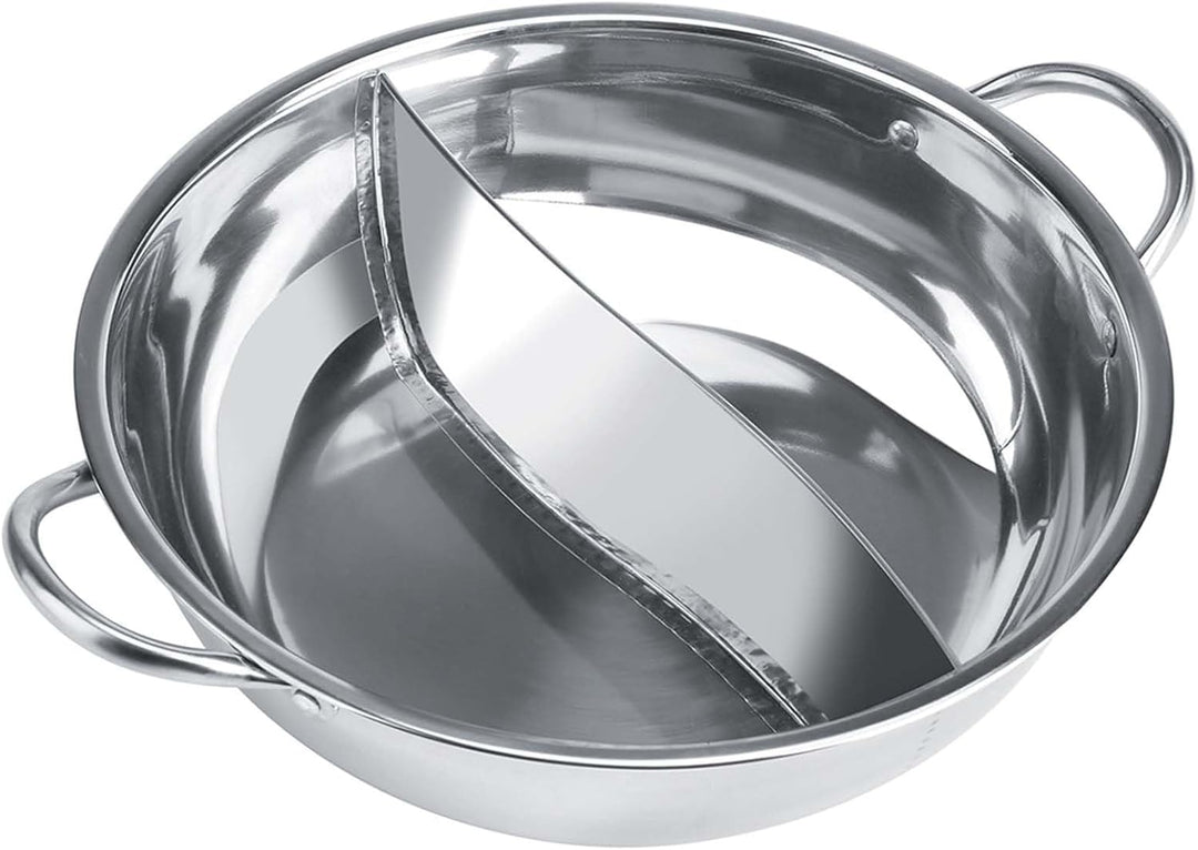 Hot Pot aus Edelstahl mit Trennung von Zwei Geschmacksrichtungen, Dicker Induktionsherd, Verwendbar