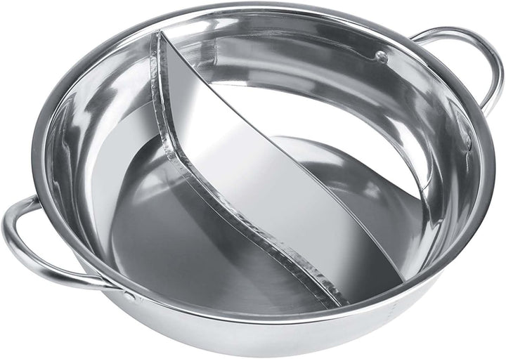 Hot Pot aus Edelstahl mit Trennung von Zwei Geschmacksrichtungen, Dicker Induktionsherd, Verwendbar