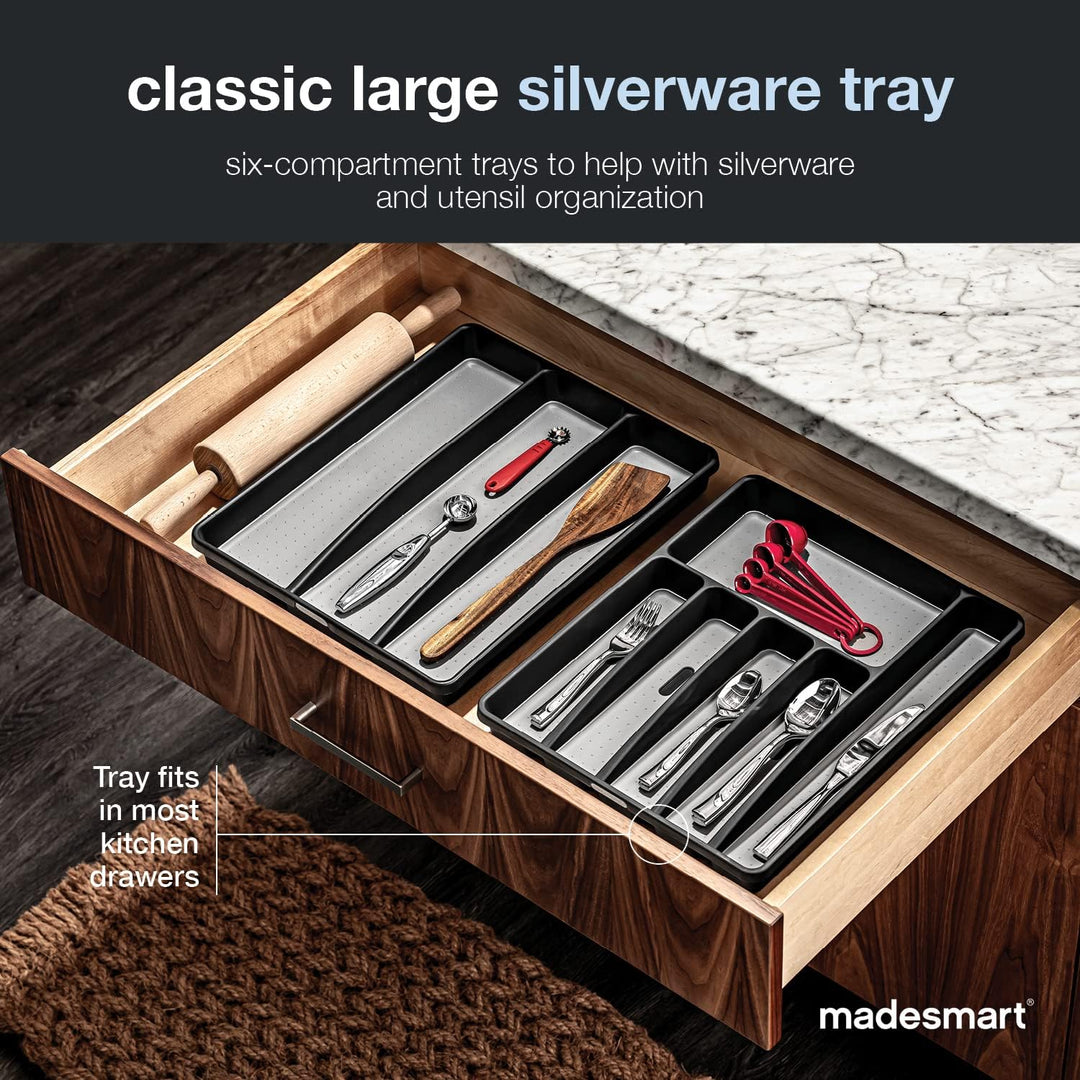 Madesmart Besteckschubladeneinsatz, gross Large Grau, Large Grau