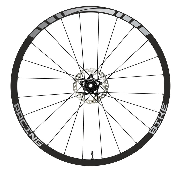 Aufkleber Felgen MTB 26" - 27,5" - 28-29" Zoll Rad Bike Sticker Racing Code B0141 (27,5 Zoll, Silber