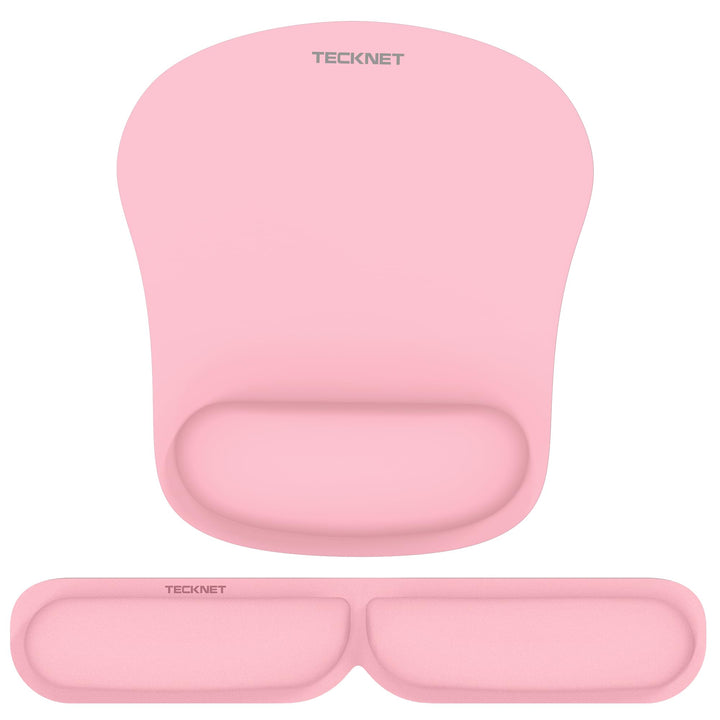 TECKNET Mauspad mit Handauflage, Gelkissen Mousepad und Tastatur Handgelenkauflage Set aus ergonomis