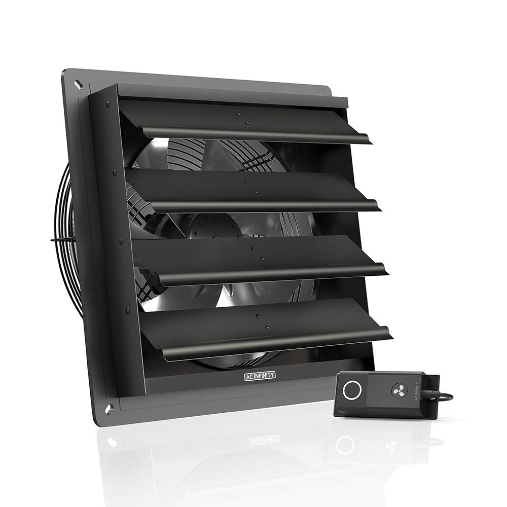 AC Infinity AIRLIFT S12, 300mm-Abluftventilator mit 10-stufigem Drehzahlregler, EC-Motor Wandmontage