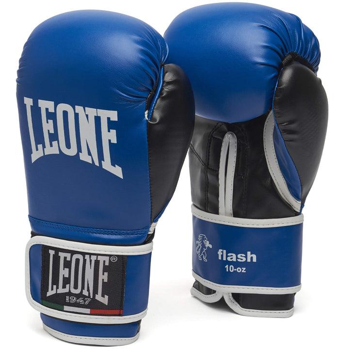 Leone 1947 Flash Boxing Gloves - Black, 14 Uz 10oz Blue, 10oz Blue