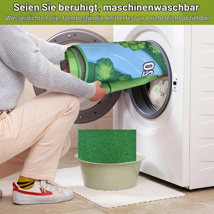 Golf Trainingsmatte Set, Golfspielset mit 16 Golfbällen und Scoreboard, Schlagmatte für Indoor und O