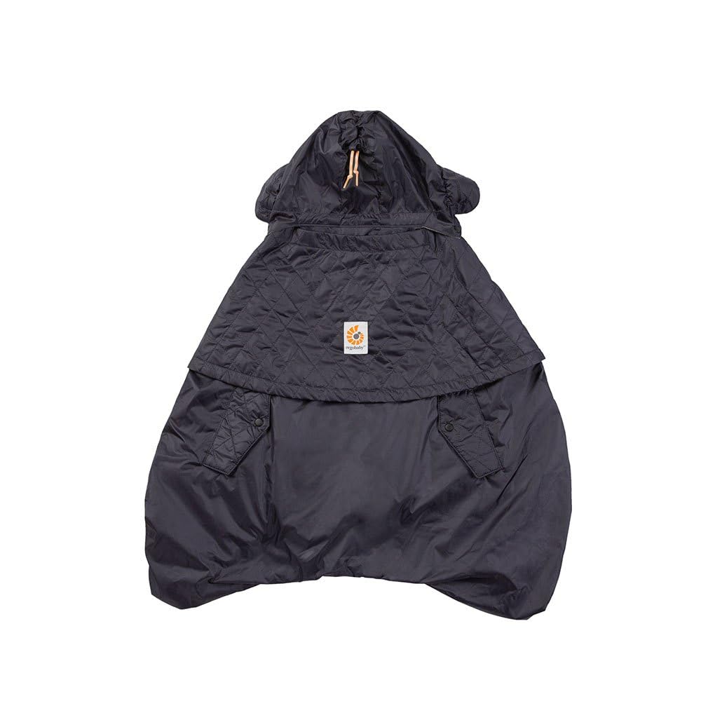ERGObaby Wintercover, Regenschutz und Kälteschutz mit Fleece-Innenfutter für alle Babytragen, Allwet