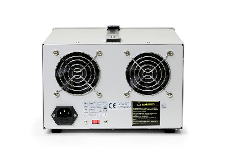 PeakTech Digtial Doppel Labornetzteil - Labornetzgerät 0-30V / 0-5A DC, stabilisiert, linear regelba
