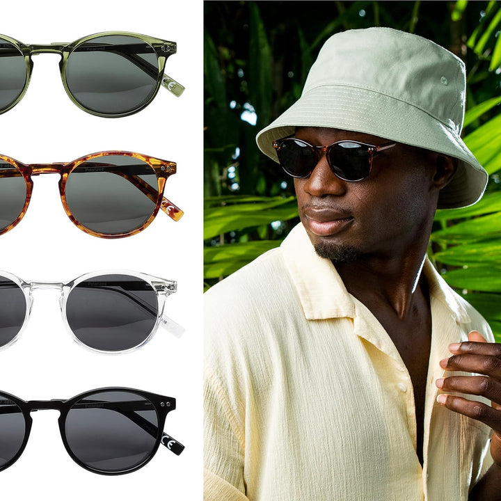 PRIVÉ REVAUX Unisex Maestro Mx/S Sunglasses 42 900/M9 Crystal, 42 (XS) 900/M9 Crystal
