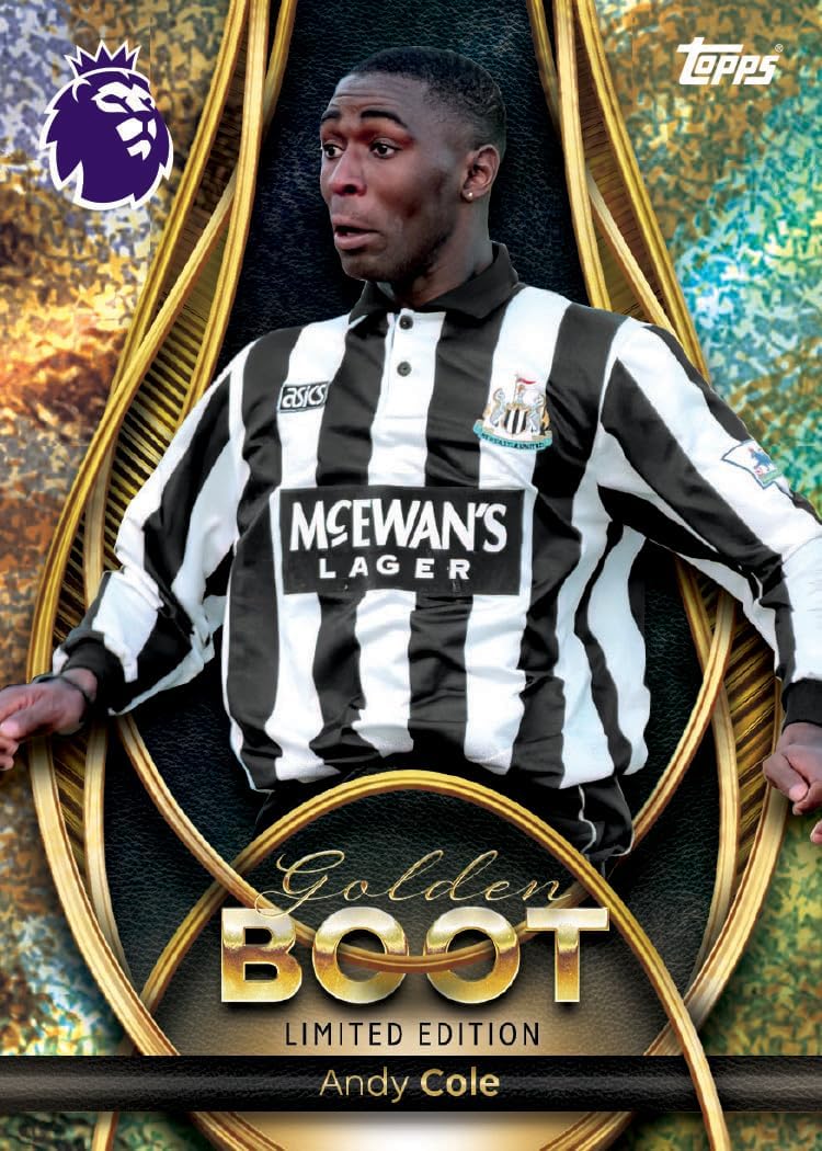 Topps Premier League 2026 - Debüt Edition - Golden Boot Tin - enthält 57 Karten, darunter 7 exklusiv