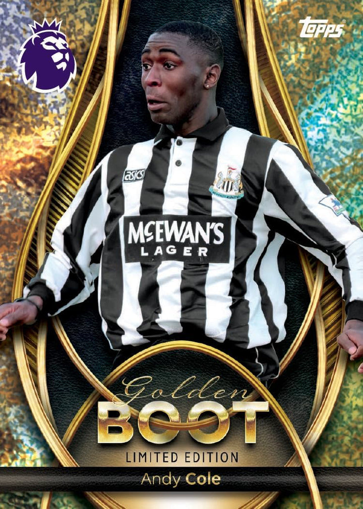 Topps Premier League 2026 - Debüt Edition - Golden Boot Tin - enthält 57 Karten, darunter 7 exklusiv