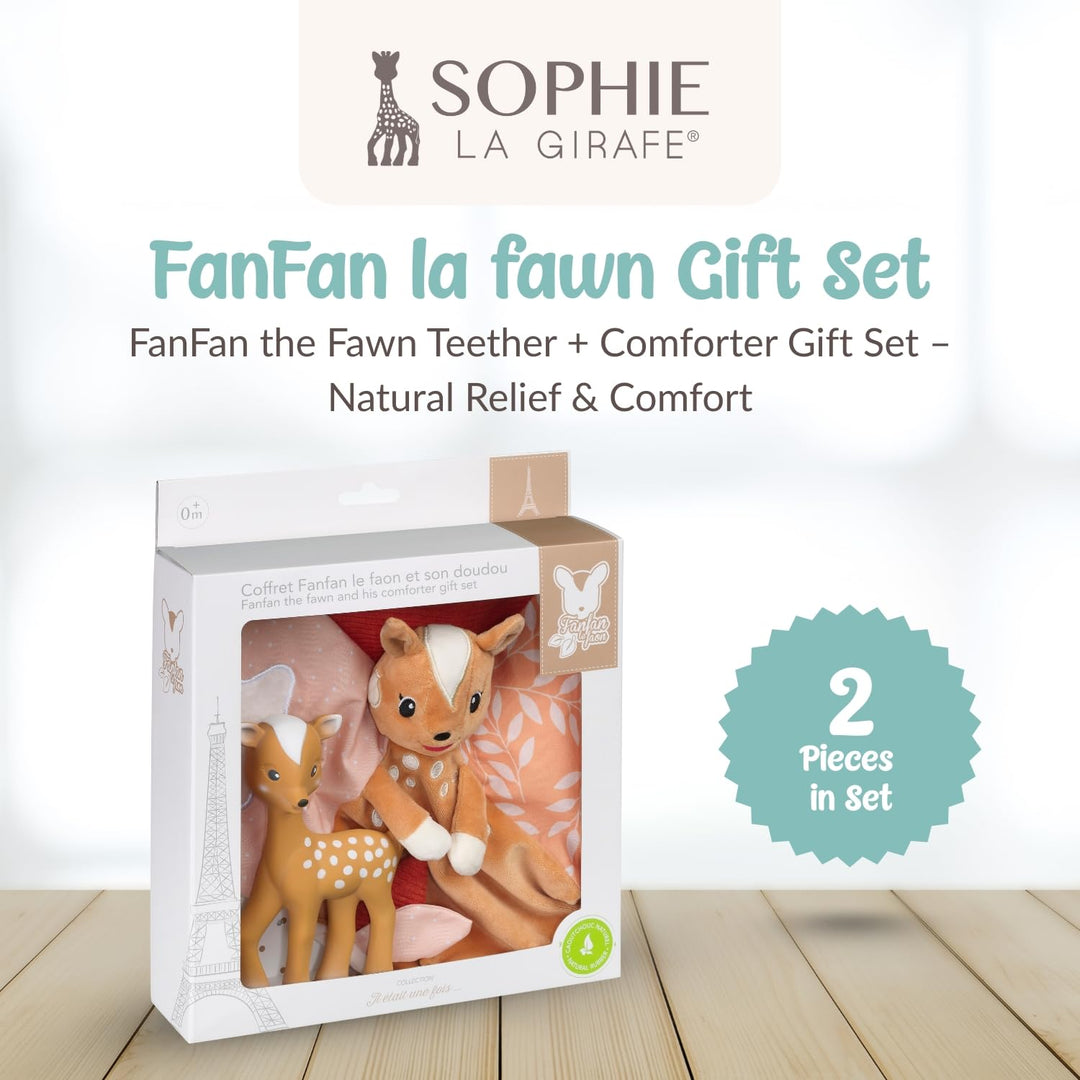 Sophie la Girafe – FanFan The Rehkitz Beissring & Tröster Geschenkset