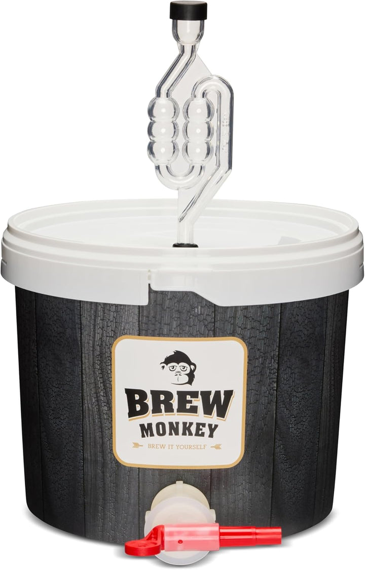 Brew Monkey® Bierbrauset Helles | Basic Set 5 Liter Bier | 6,4% Vol. | Bier Brauen Set | Männergesch
