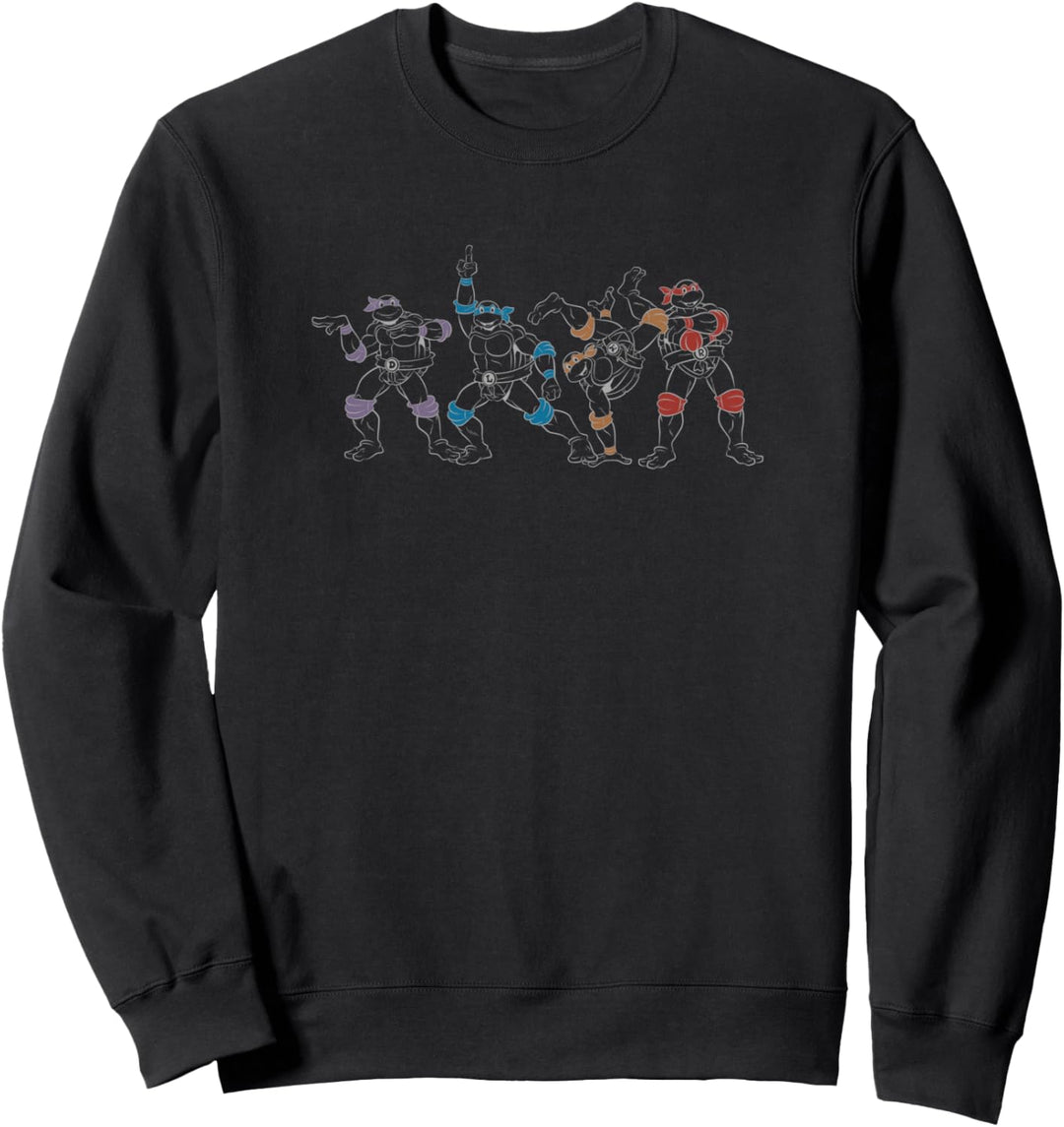 Teenage Mutant Ninja Turtles Outline Group Sweatshirt