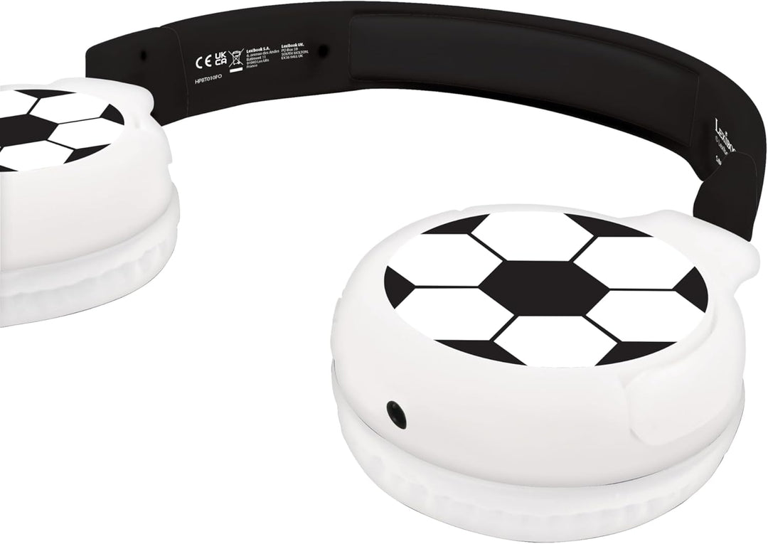 Lexibook - Fussball - 2-in-1 Bluetooth- und kabelgebundene Kopfhörer mit Mikrofon und Steuerungstast