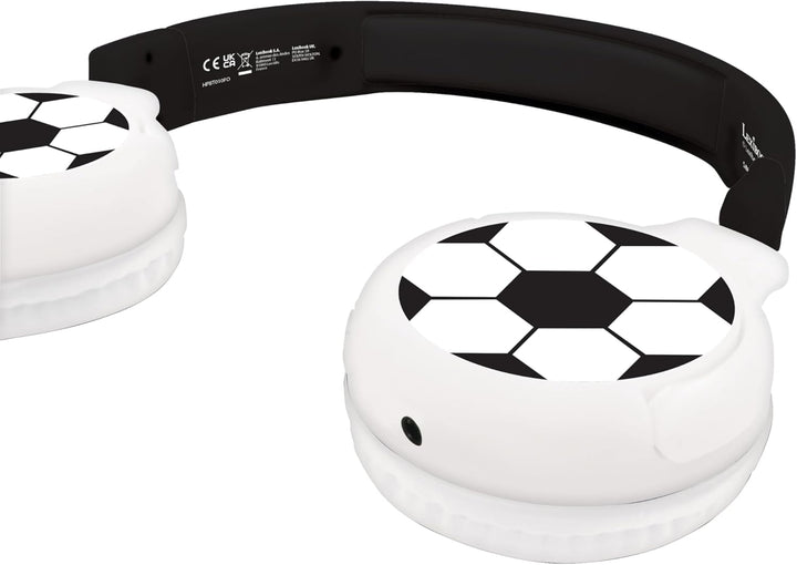 Lexibook - Fussball - 2-in-1 Bluetooth- und kabelgebundene Kopfhörer mit Mikrofon und Steuerungstast