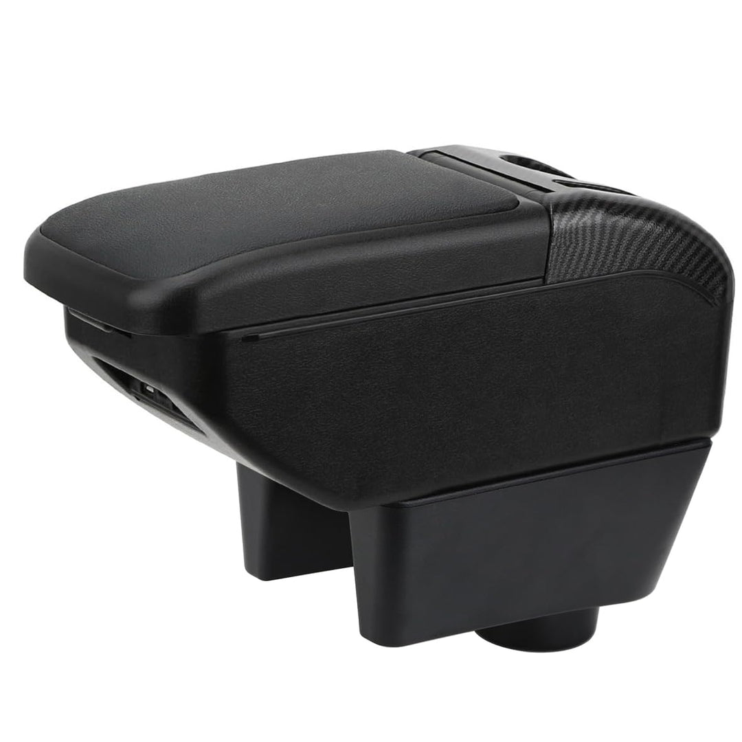 YJYWZH Compatible with Seat Ibiza 6j Armlehnen Ibiza 4 IV 2008-2016 Armlehnen Schwarz Leder Armlehne