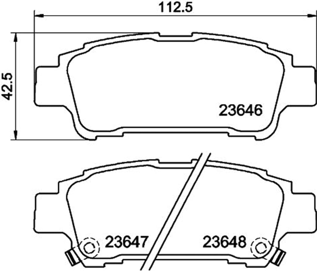 HELLA PAGID 8DB 355 010-311 Bremsbelagsatz - T1343 - Dicke/Stärke: 16.5mm - Bremssystem: Sumitomo -