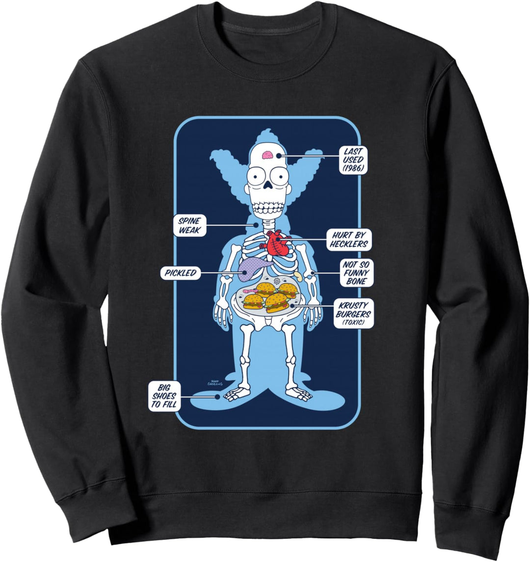 The Simpsons Krusty the Clown X-Ray Sweatshirt