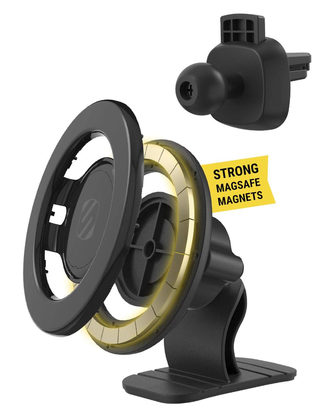 Scosche MagicMount SMSDV MagSafe Kfz-Halterung, magnetischer Handyhalter, Handy-Ständer für Armature