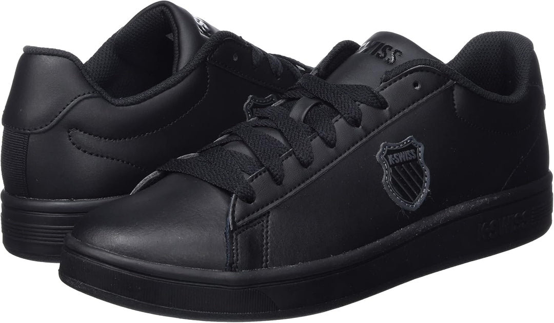 K-Swiss Herren Court Shield Sneaker 40 EU Black Black Shield 06599 057, 40 EU Black Black Shield 065
