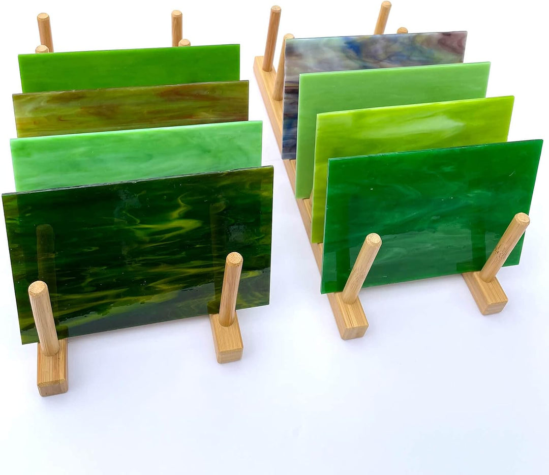LITMIND Glasmosaikfliesen für Kunsthandwerk in verschiedenen Farben, 10,2 x 15,2 cm, 8 Bögen, versch