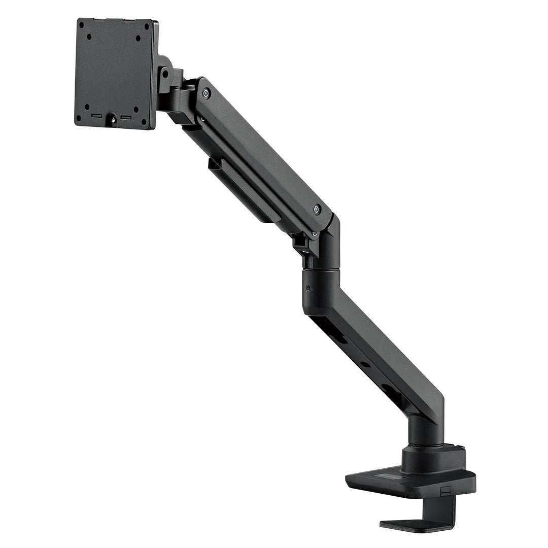 Silverstone ARM14B- Monitorarm für einzelnen Monitor mit Hochleistungs-Gasfederdesign und vielseitig