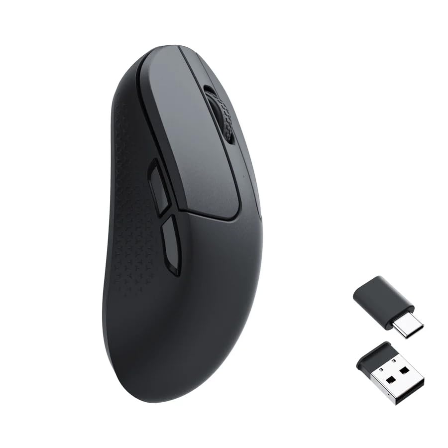 Keychron M3 Kabellose optische Maus, 2.4 GHz/Bluetooth 5.2, 1000 Hz, programmierbarer, PixArt 3311 S