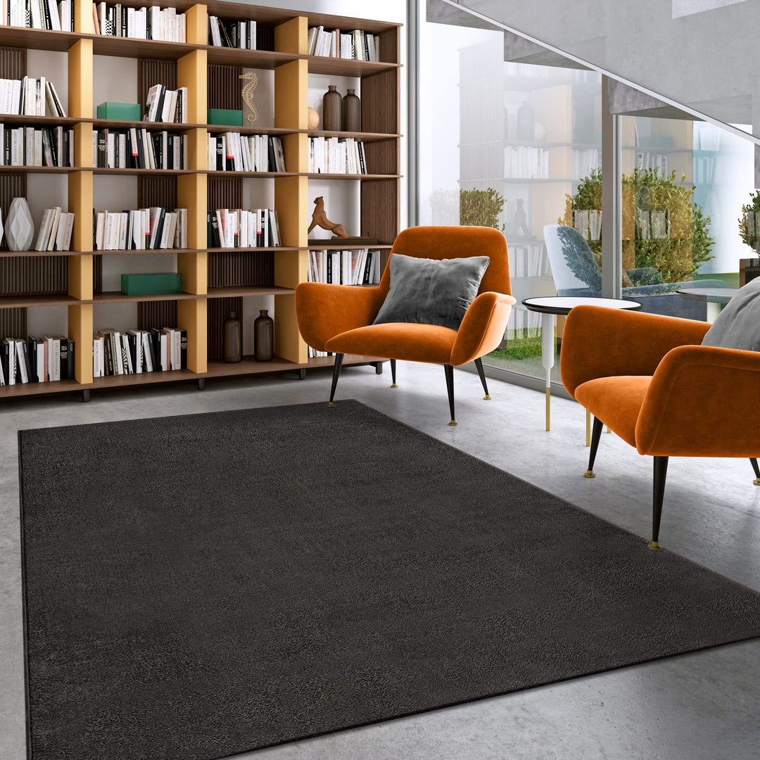 Impression Kurzflor-Wohnzimmerteppich - Schlichte Moderne Teppiche für Schlafzimmer, Büro, Flur, Küc