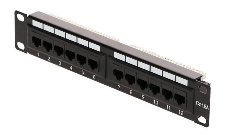 Patchpanel 10 Zoll - 12-fach UTP Patchpanel CAT 6a 10 Zoll - 12-fach Cat6a UTP, 10 Zoll - 12-fach Ca