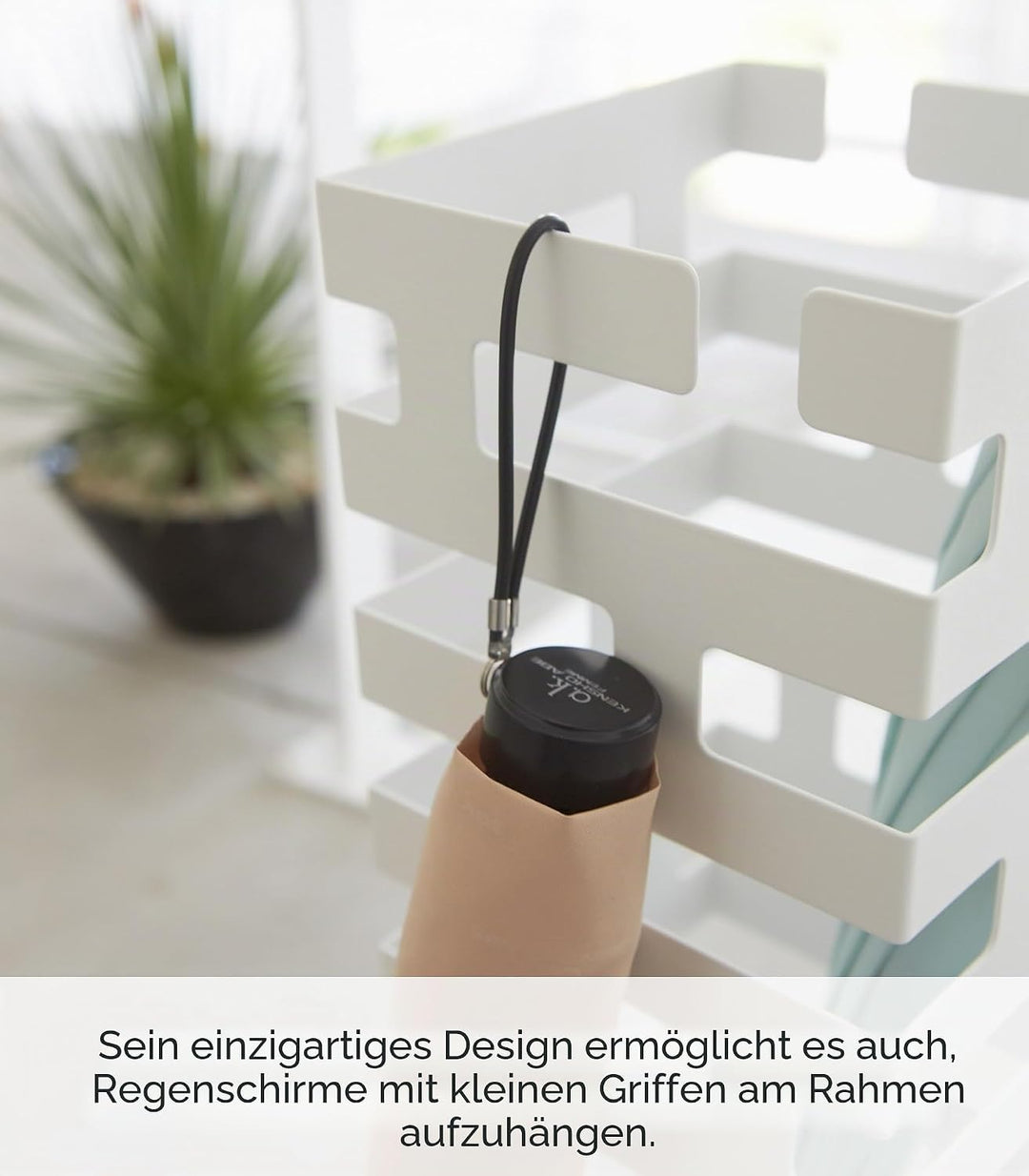 Brick Umbrella Stand Square - white Weiss, Weiss