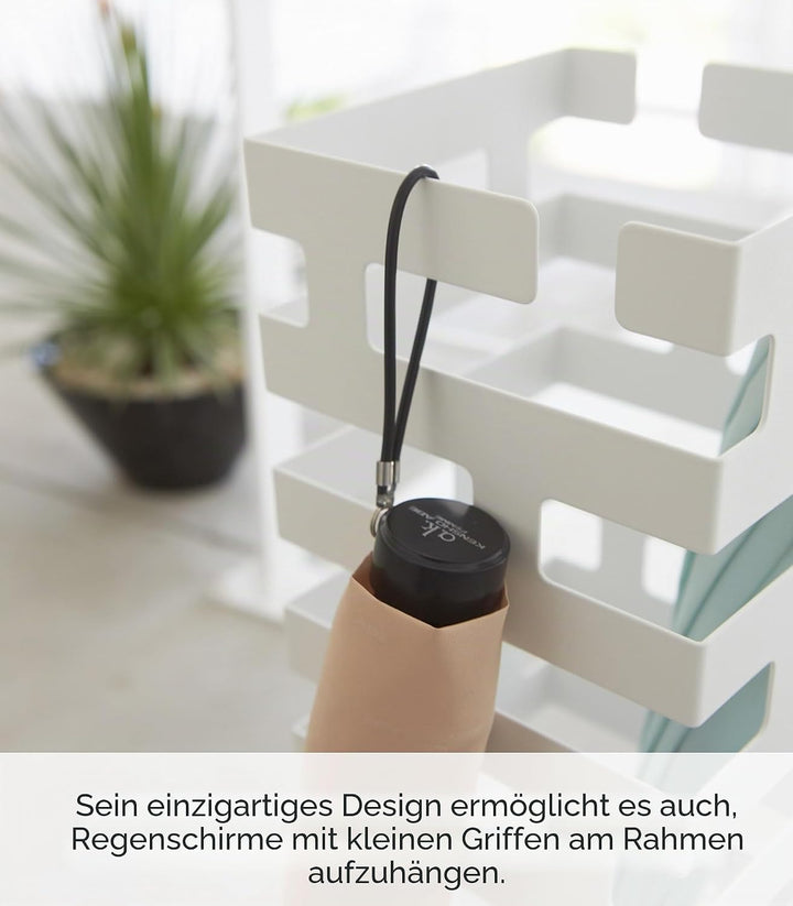 Brick Umbrella Stand Square - white Weiss, Weiss