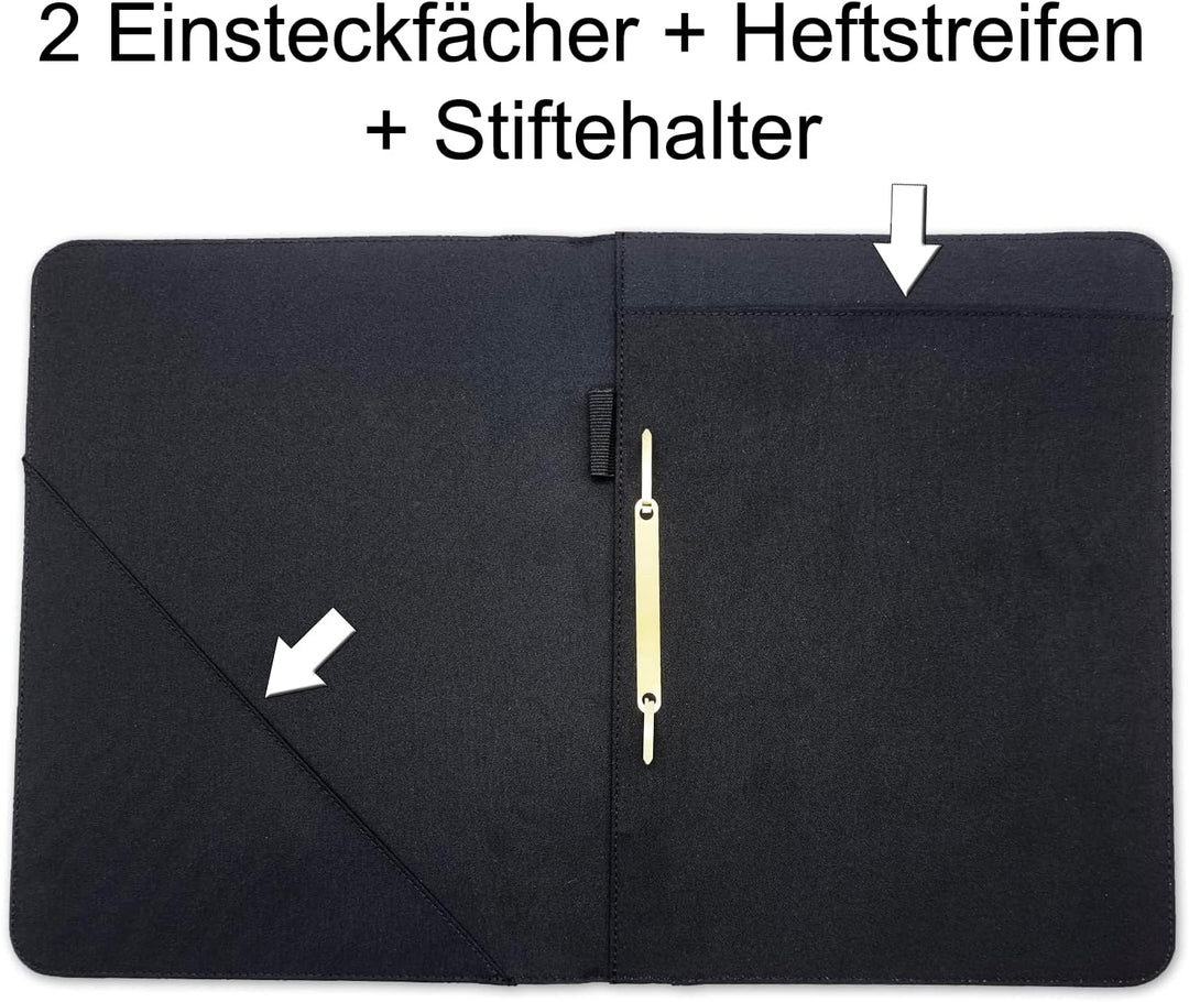 Zeugnismappe personalisiert Rakete mit Name | Mit Klarsichthüllen A4+, Urkundenmappe, Dokumentenmapp