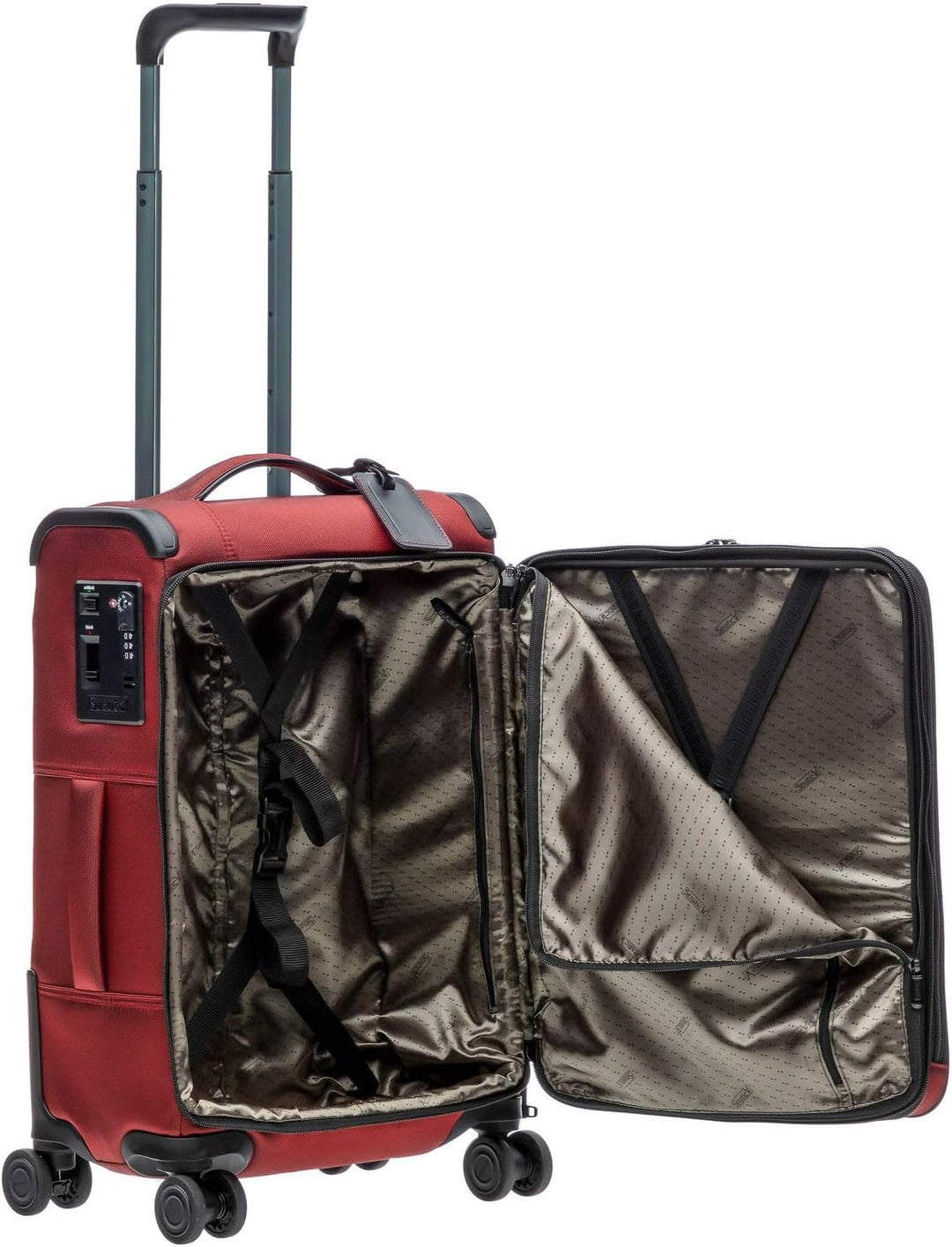 Stratic Bay Koffer Weichschale Reisekoffer Trolley Rollkoffer Handgepäck, TSA Kofferschloss, 4 Rolle