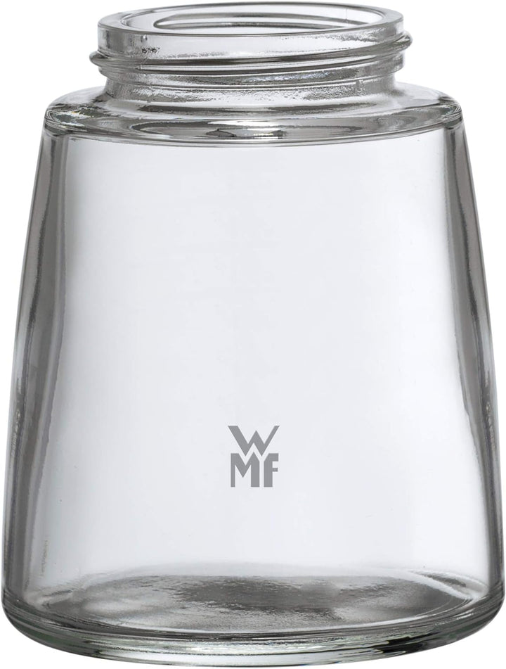 WMF De Luxe Salz und Pfeffermühle, unbefüllt, Cromargan Edelstahl Glas, Keramikmahlwerk, Mühle für S