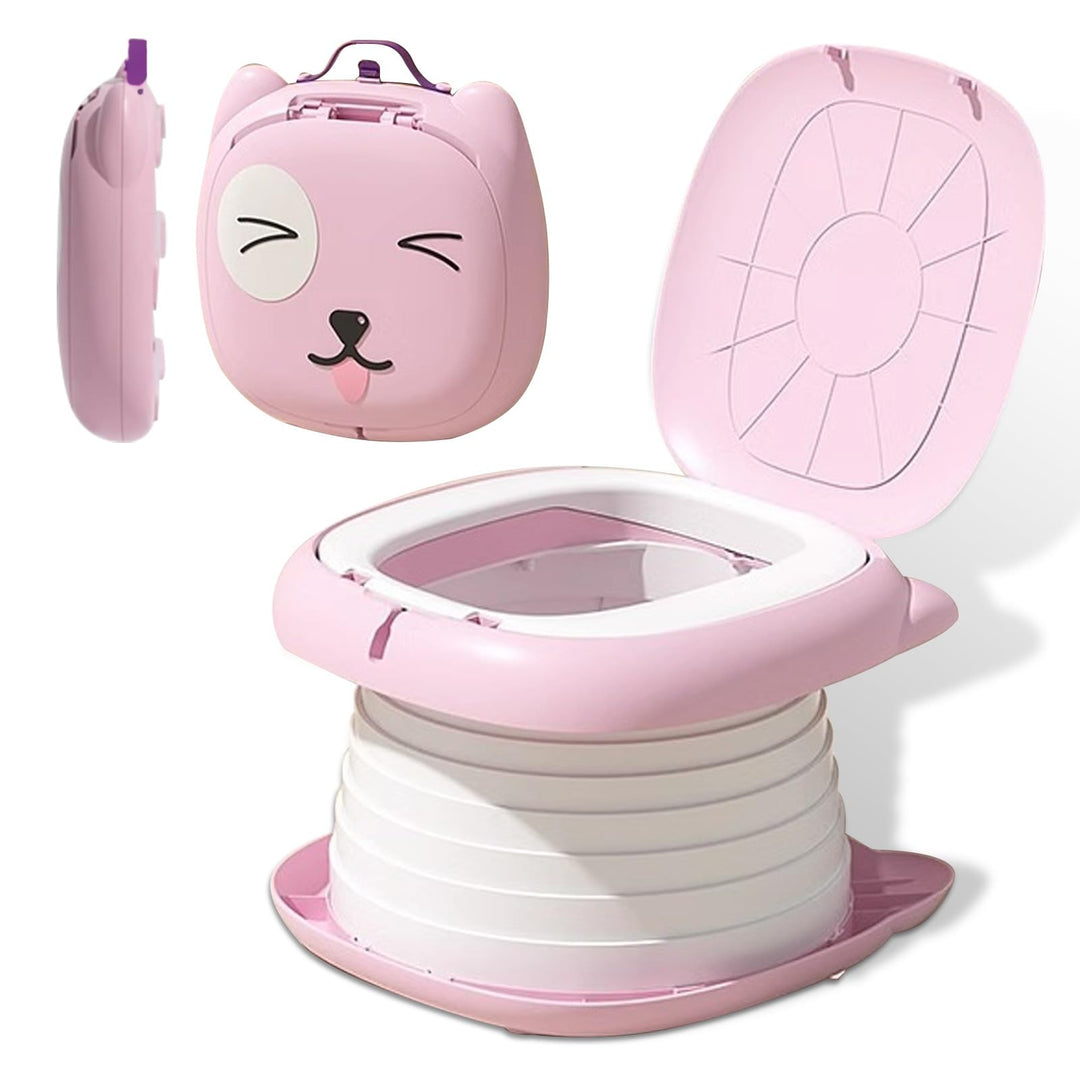 Toilettensitz Kinder, Klapptoilette Für Kinder, Tragbares Reise-Klapptöpfchen,AutoreiseCampin oder F