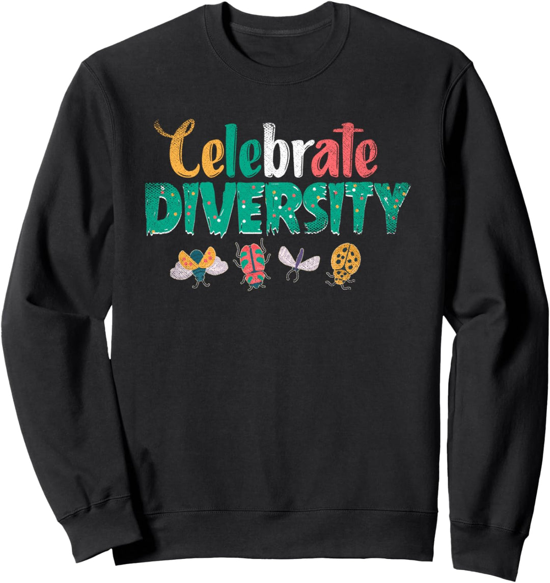 Feiere die Vielfalt Insekten Entomologie Lustiges Käfer Sweatshirt