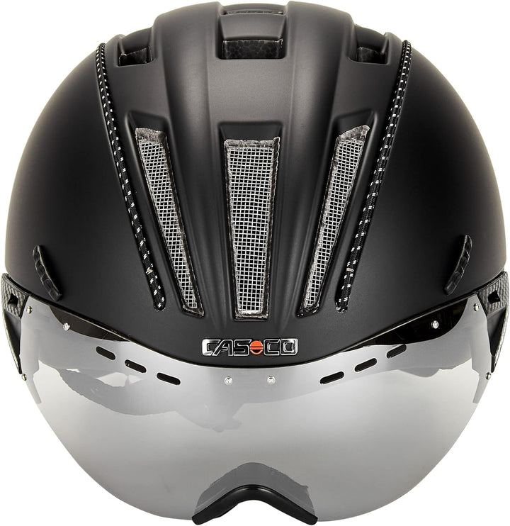 Casco Roadster Plus Helm inkl. Visier grau 2022 Fahrradhelm Schwarz S 52-54cm, Schwarz S 52-54cm