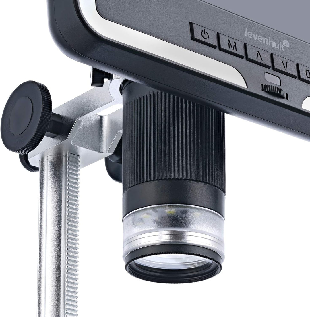 Levenhuk DTX RC2 Handmikroskop mit Digitaler Fernbedienung, 3- bis 200-Facher Vergrösserung und 17,8