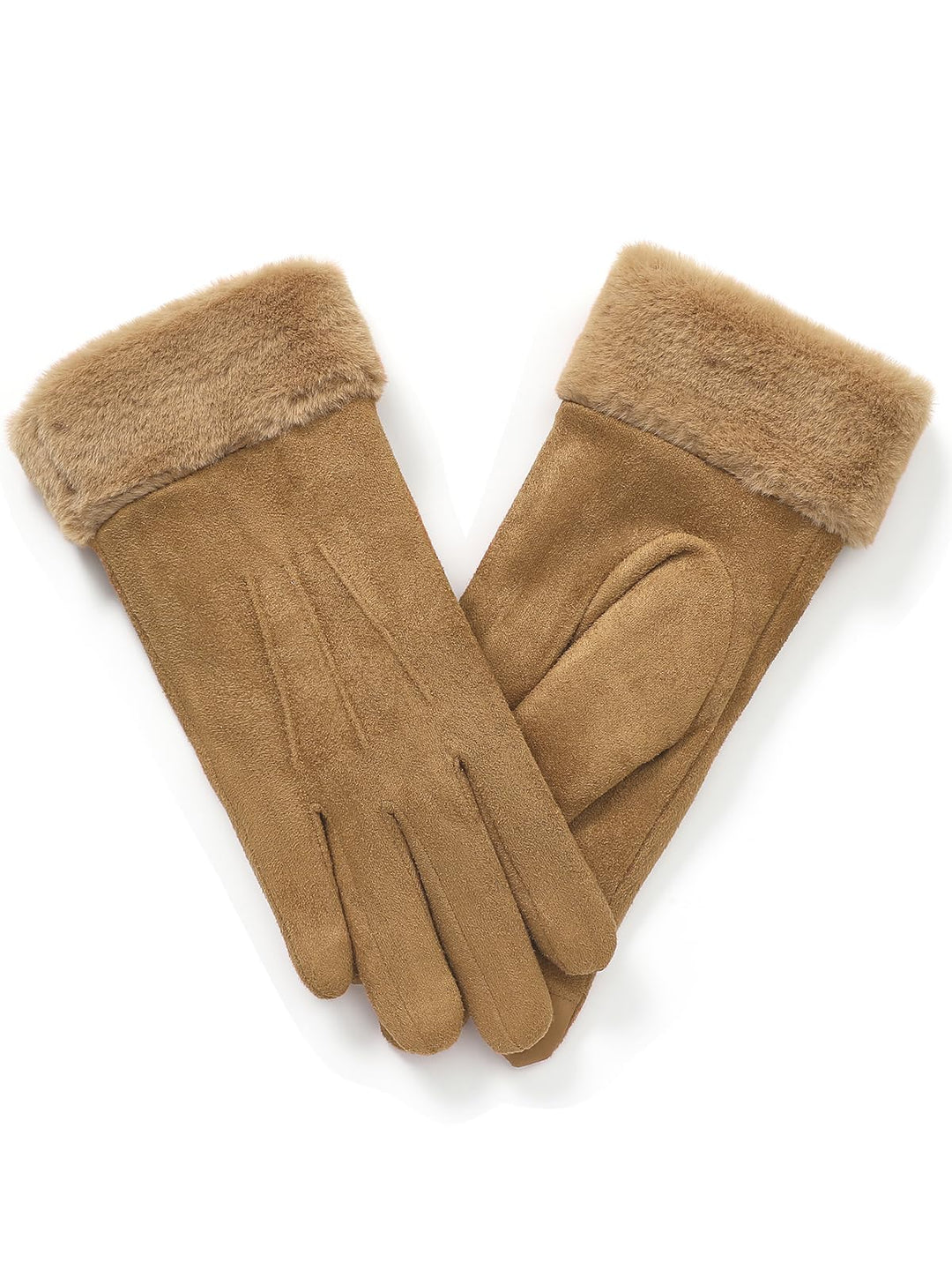 vislivin Handschuhe Damen Winter Warm Handschuhe Touchscreen Handschuh mit Gefütterte S Braun, S Bra