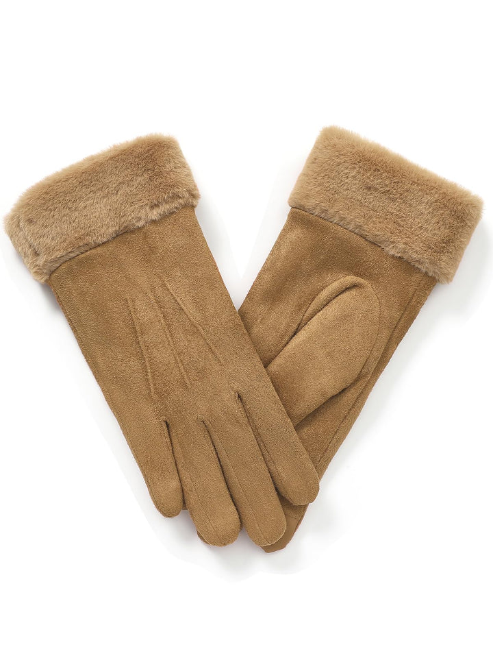 vislivin Handschuhe Damen Winter Warm Handschuhe Touchscreen Handschuh mit Gefütterte S Braun, S Bra