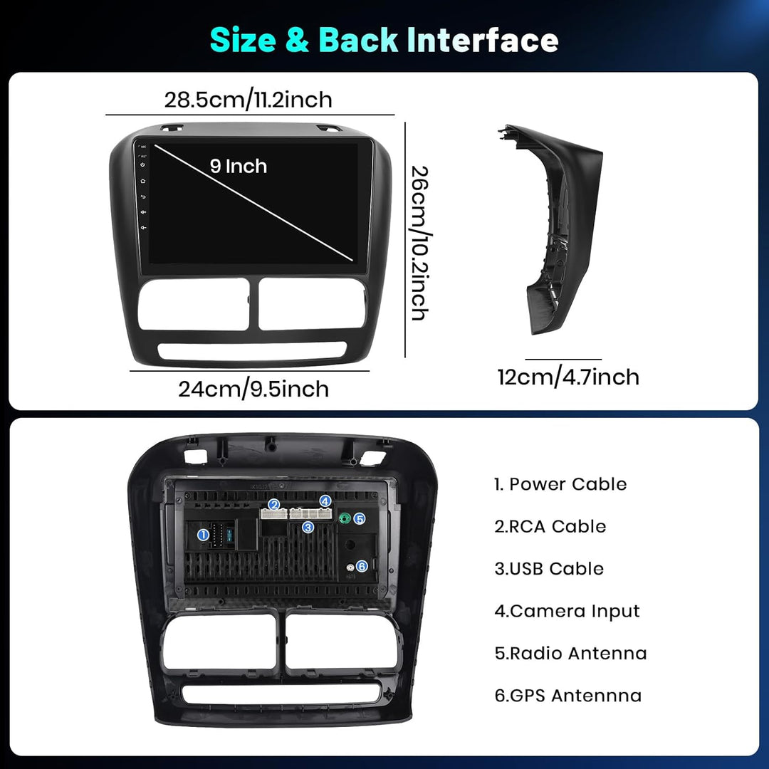 Hikity 4+64GB Android 15 Autoradio für FIAT Doblo 2010-2015/Opel Combo 2011-2018 Mit Wireless Carpla