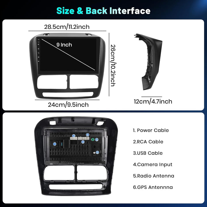 Hikity 4+64GB Android 15 Autoradio für FIAT Doblo 2010-2015/Opel Combo 2011-2018 Mit Wireless Carpla