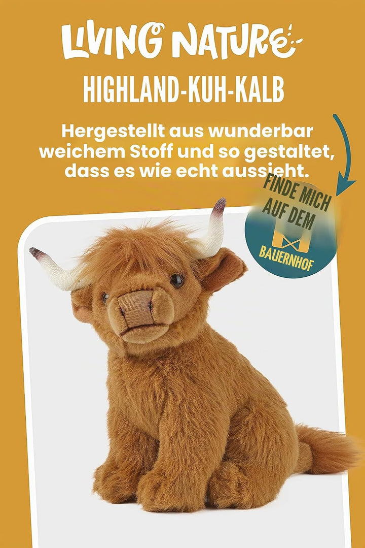 Living Nature Stofftier - Kleines Hochlandrind (20cm) Highland
